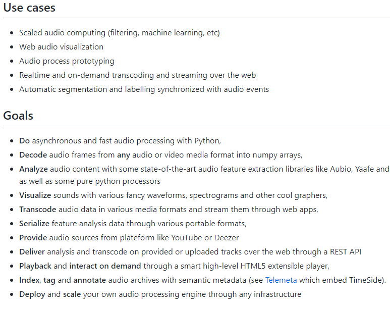 TimeSide-web端音频处理框架