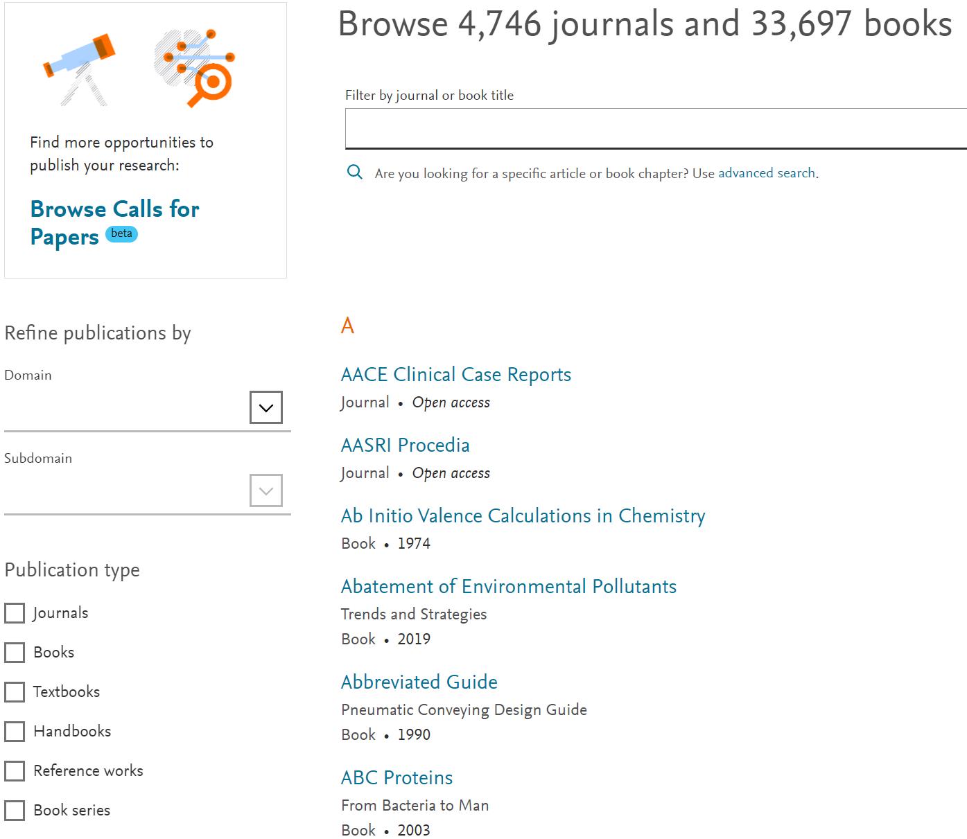 Science Direct SCI论文检索