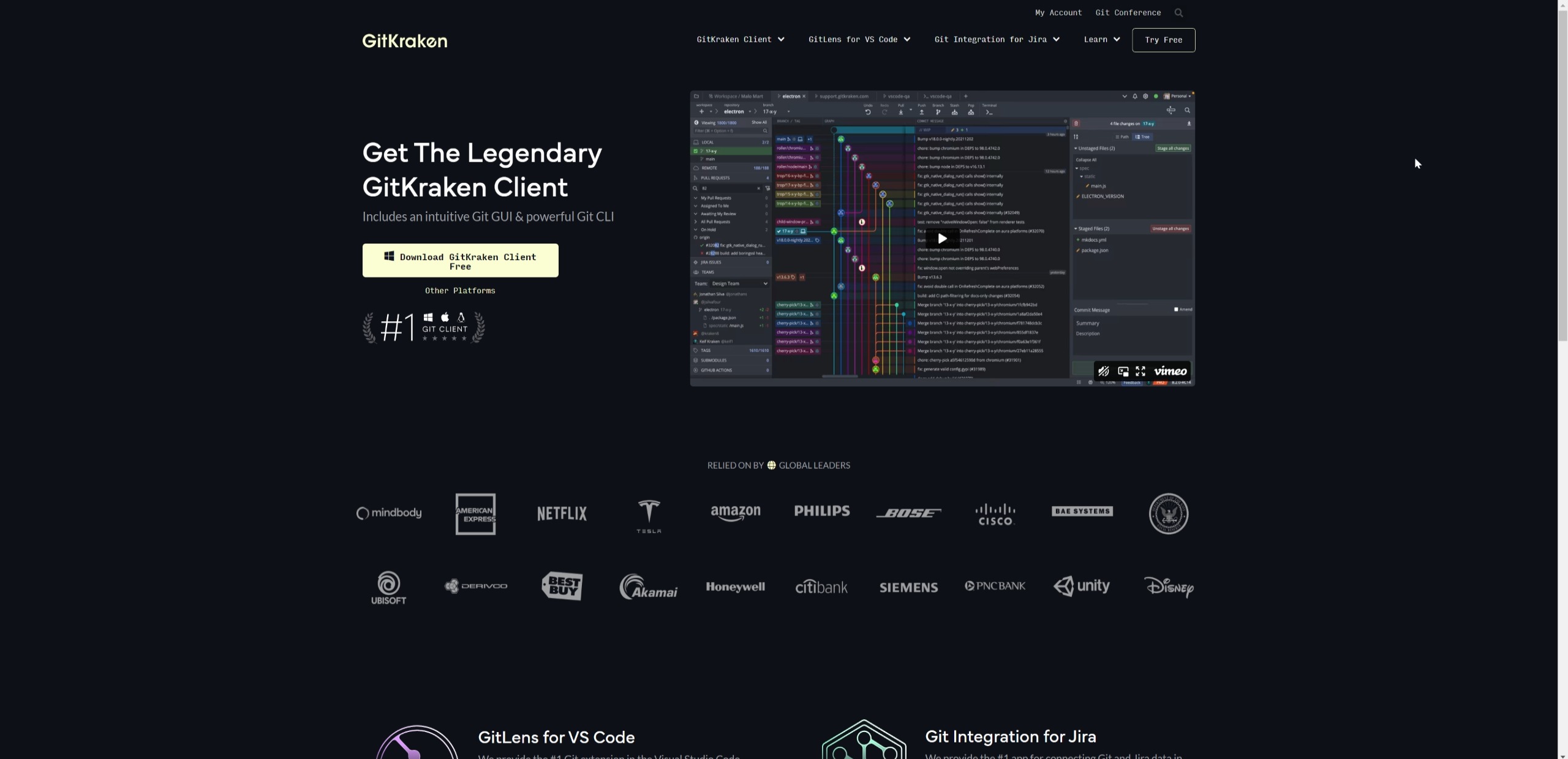 gitkraken-漂亮的跨平台git