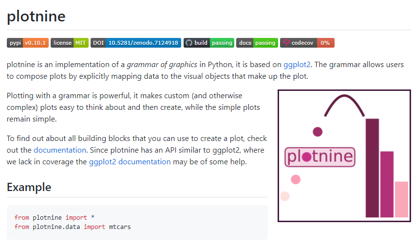 plotnine-基于ggplot2语法的画图