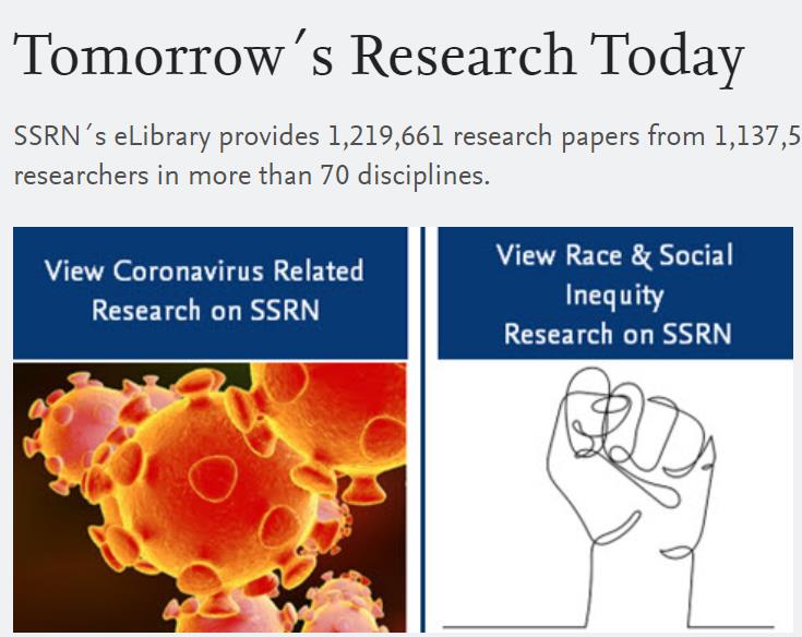 SSRN 社会经济类研究论文数据库