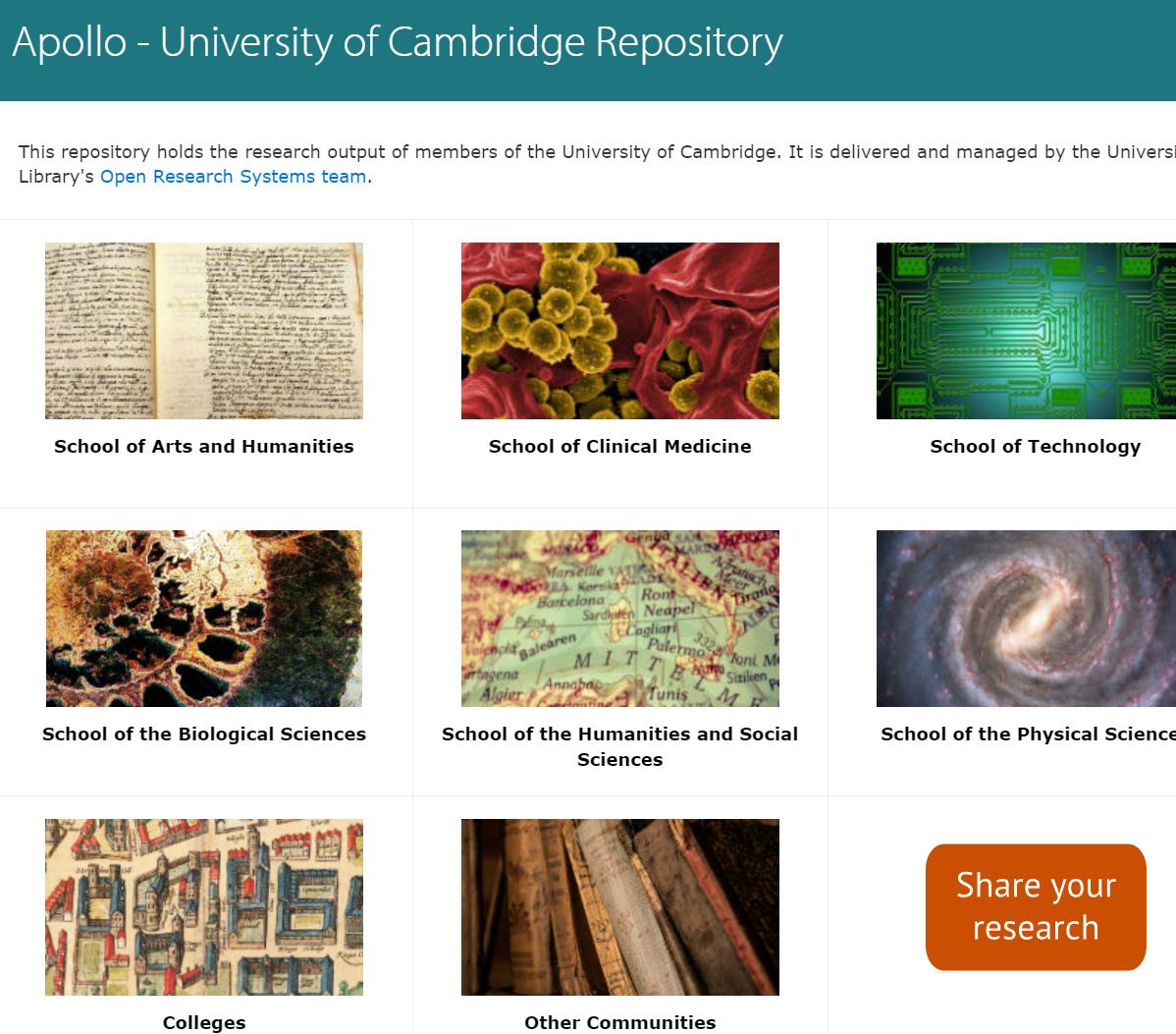 剑桥大学机构知识库