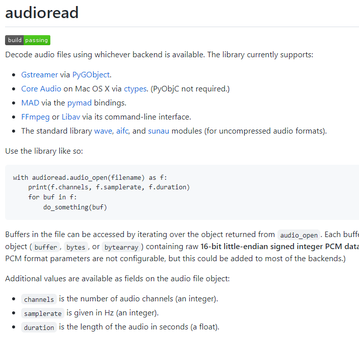 audioread-Crosslibrary