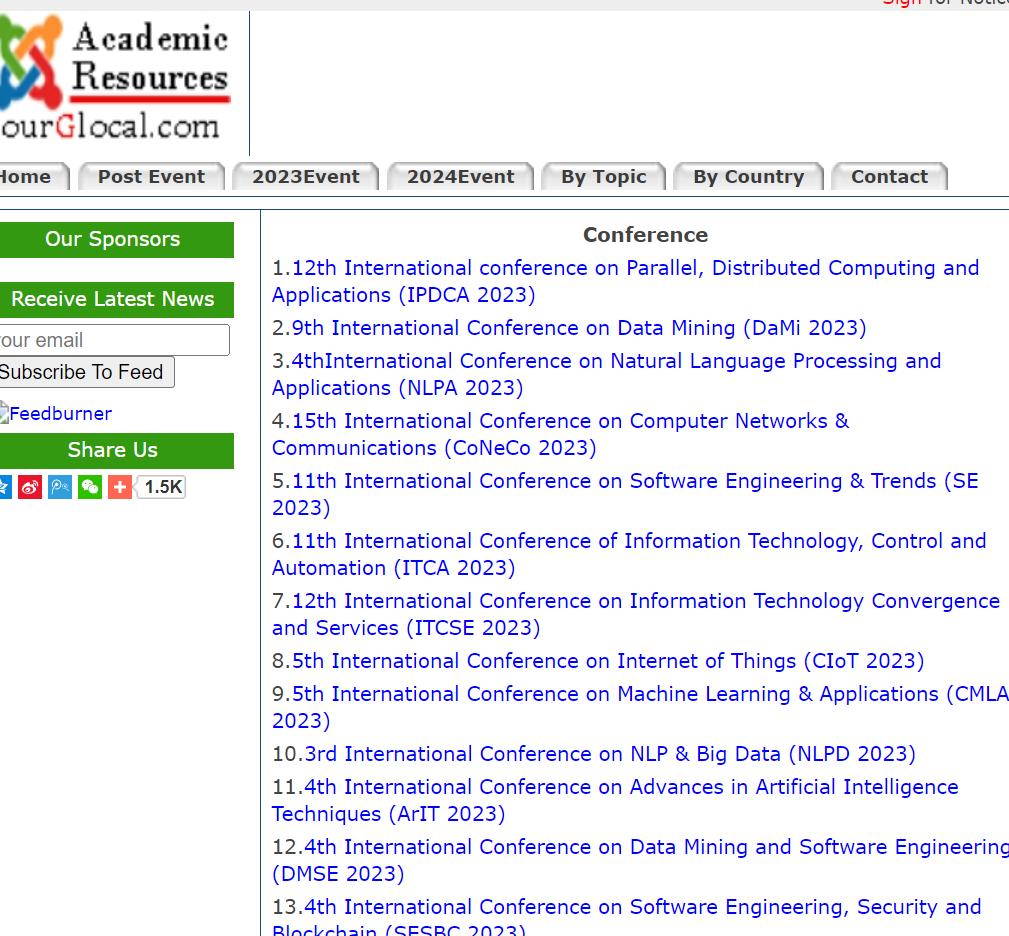 ourGlocal 学术会议论文