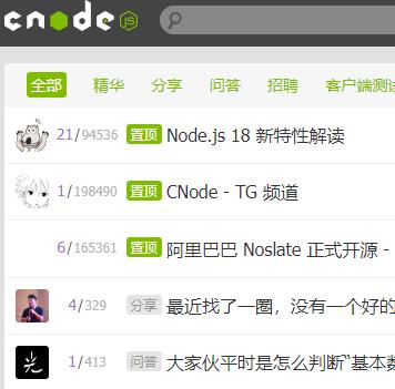 nodejs中文社区