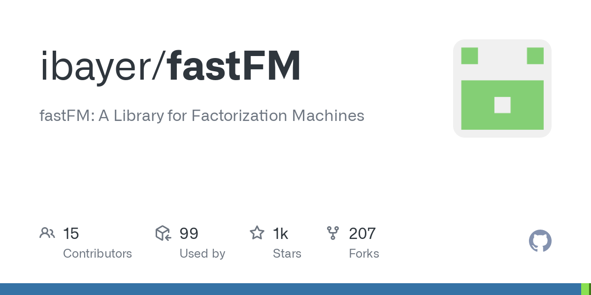 fastFM-因子分解机