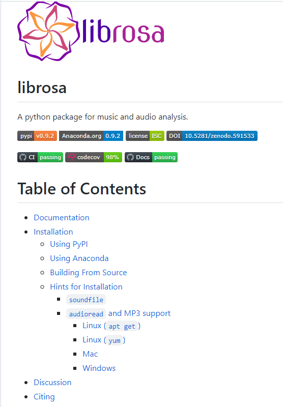 librosa-音频和音乐分析包
