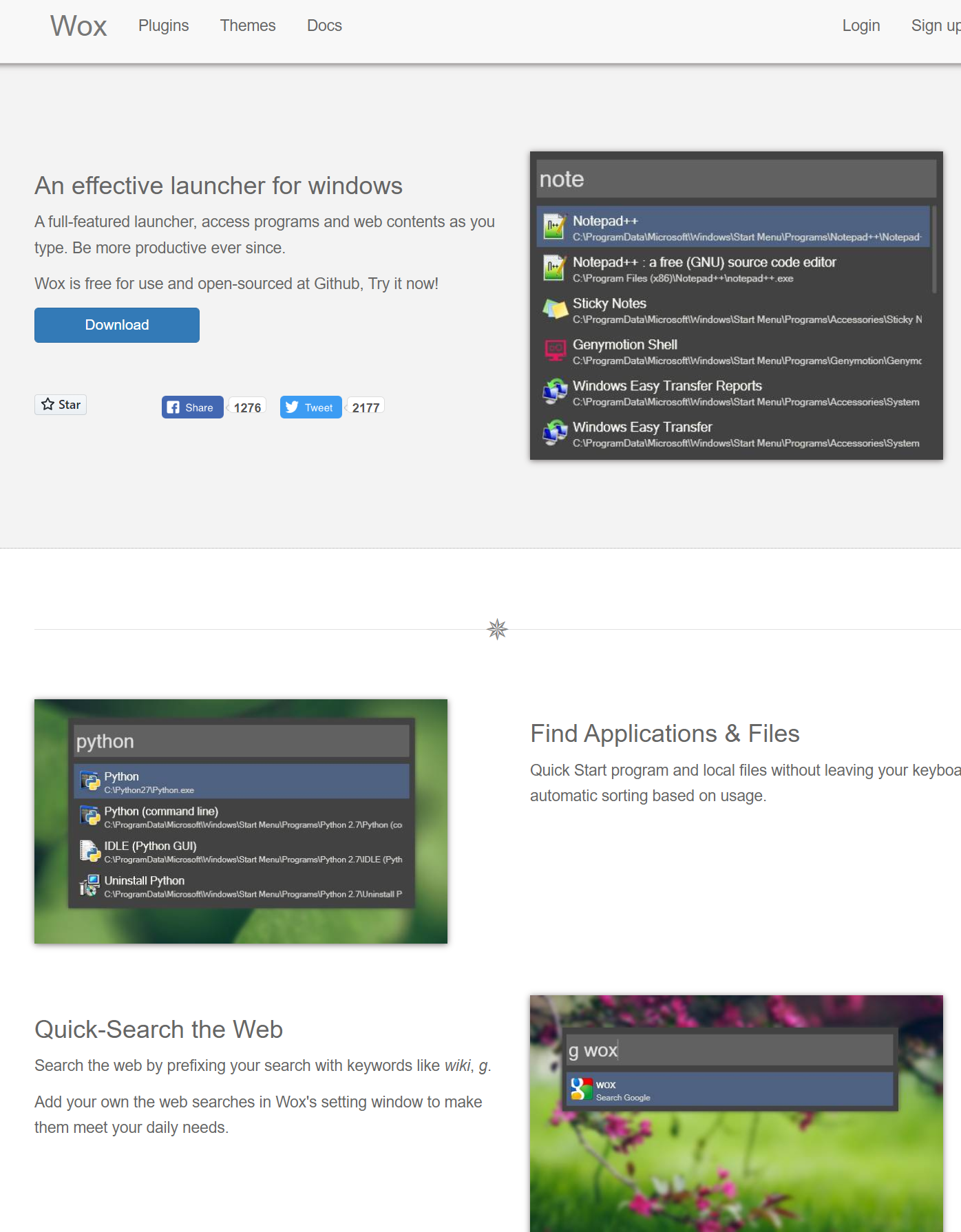 wox-高效软件启动器