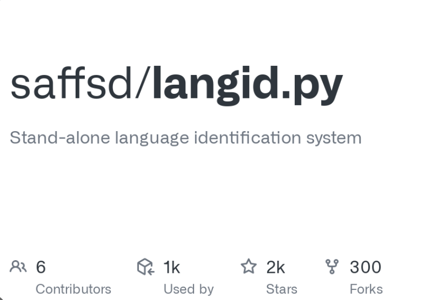 langid.py-独立的语言识别系统