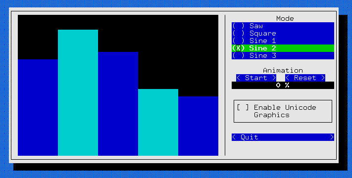 urwid-支持widget，事件，富文本