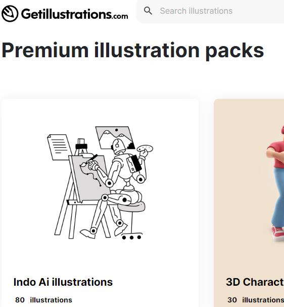 getillustrations 免费商用插画