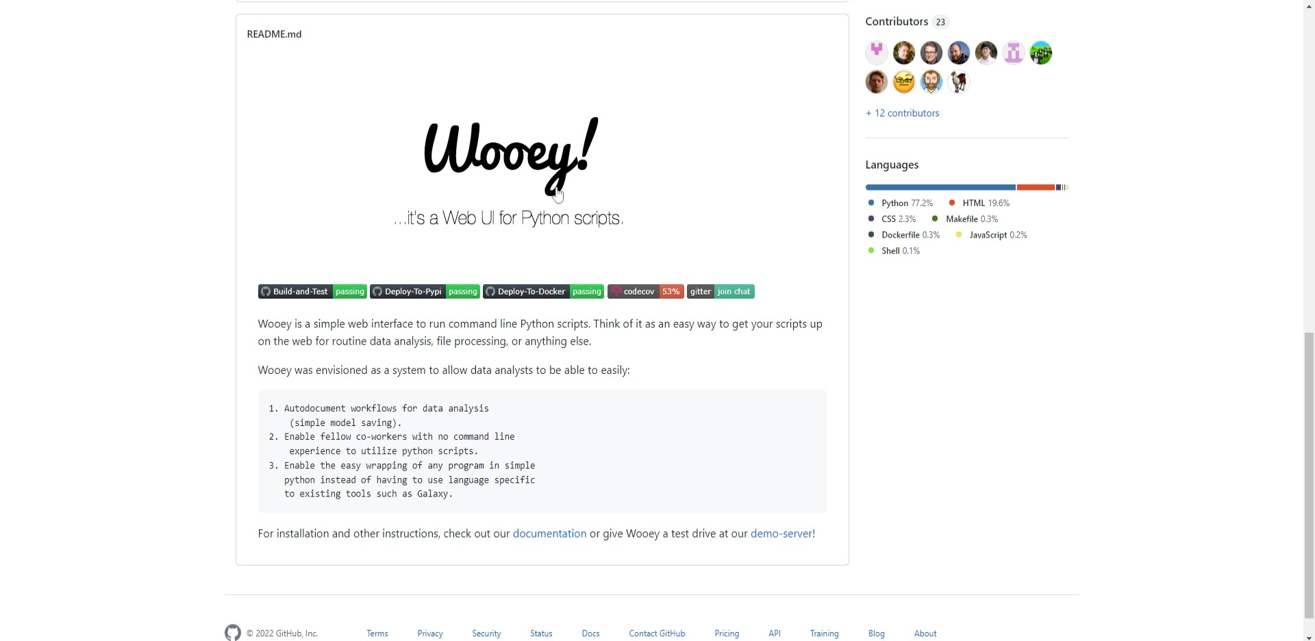 wooey-给Python脚本创建webui