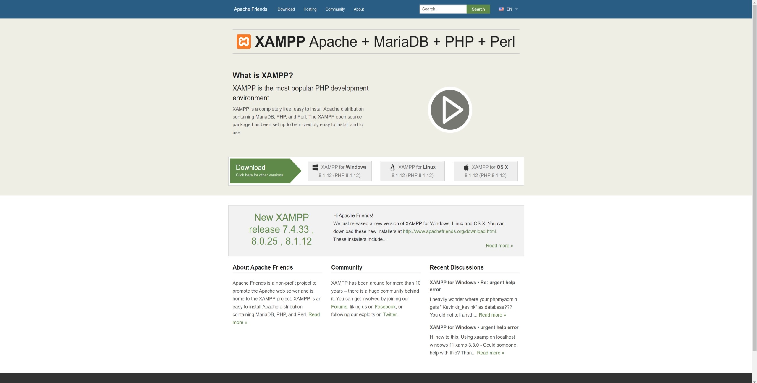 XAMP-apache 驱动web开发环境