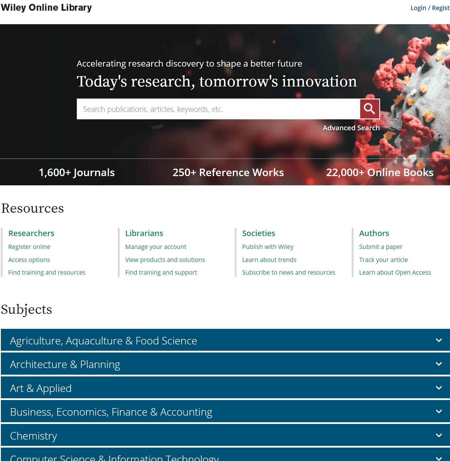 Blackwell电子期刊国际期刊