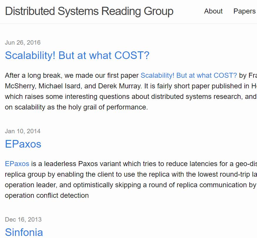 MIT 分布式系统阅读小组
