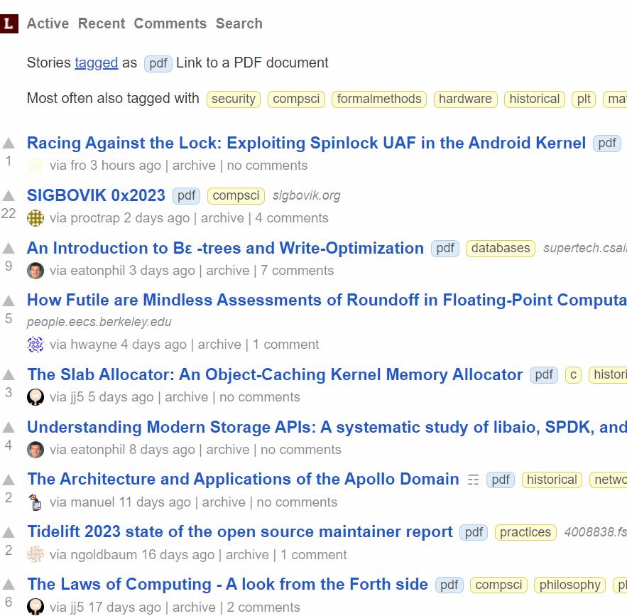 lobste:论文讨论聚合平台