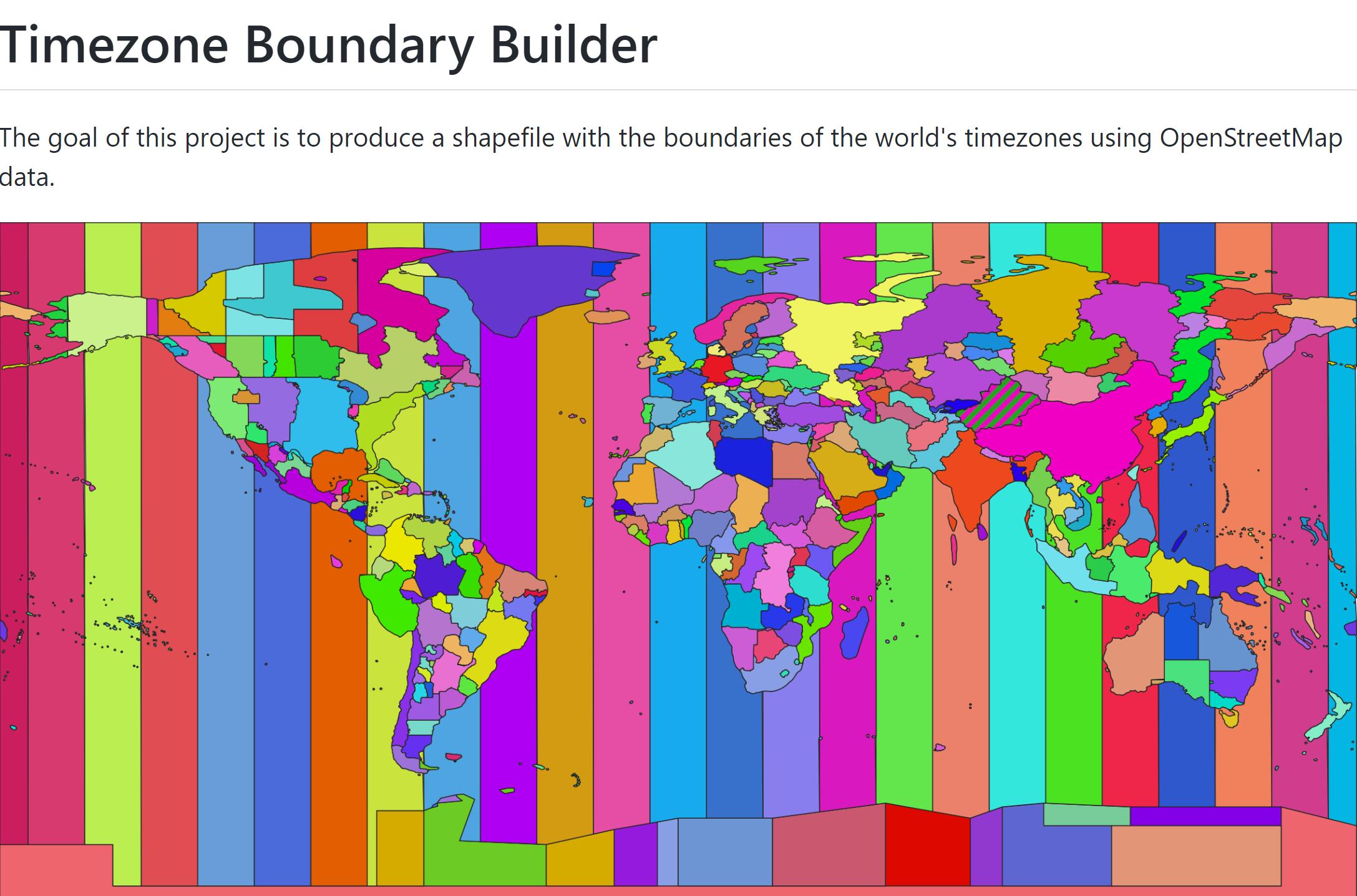 时区边界构建工具