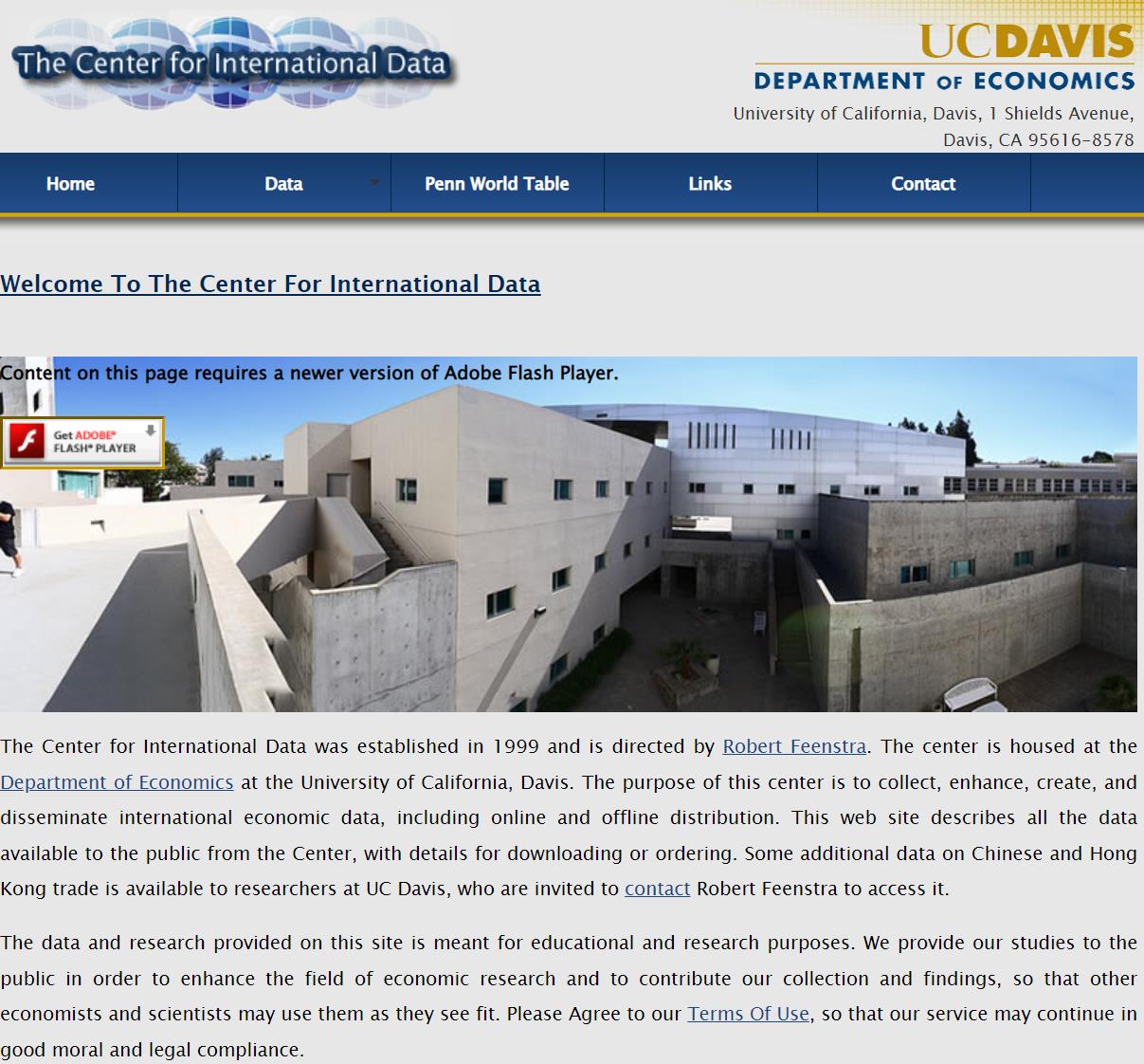 国际经济数据中心 1999年起