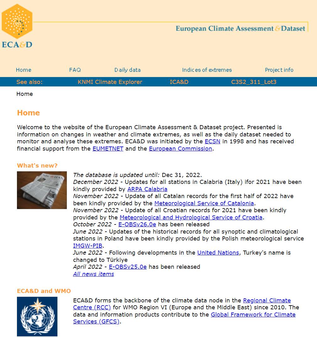 欧洲气候数据中心