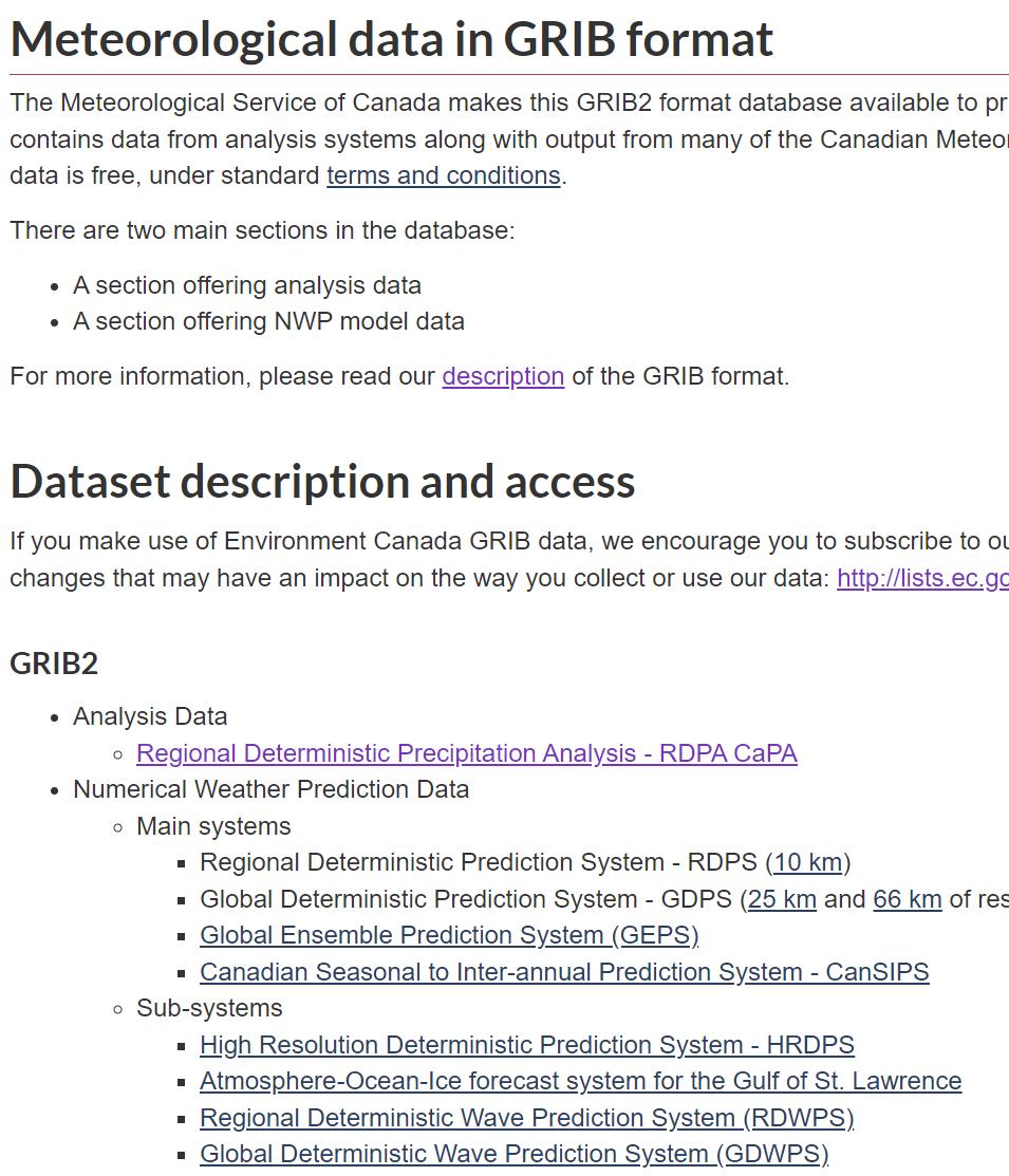 加拿大气象数据中心