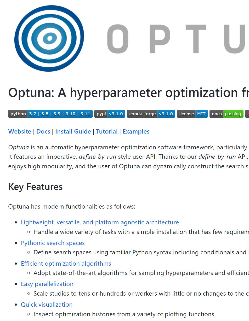optuna 机器学习超参数优化框架