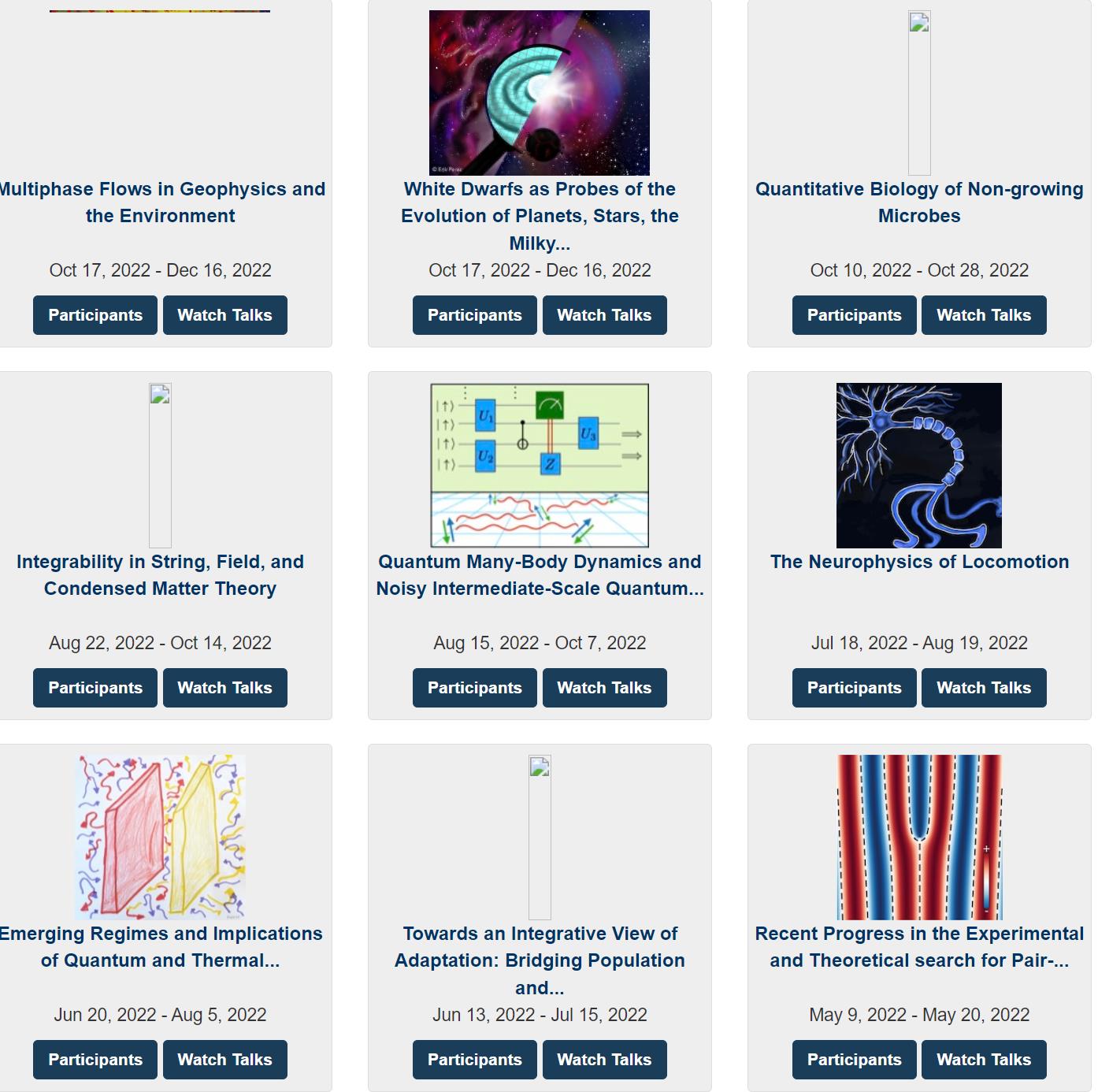 KITP 理论物理研究所讲座