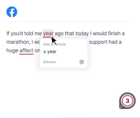 Grammarly 语法纠错