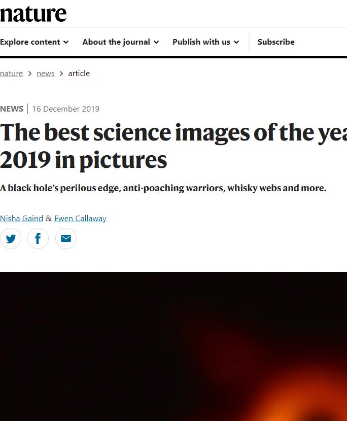 nature 2019年最佳配图