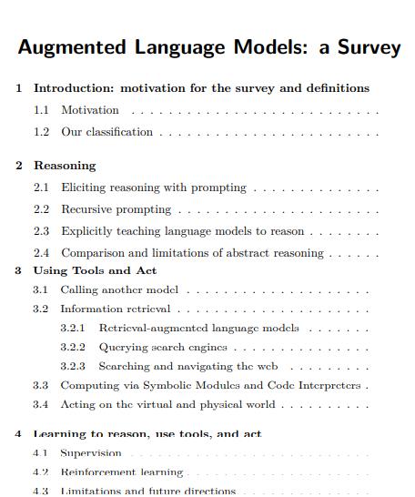 增强语言模型一览