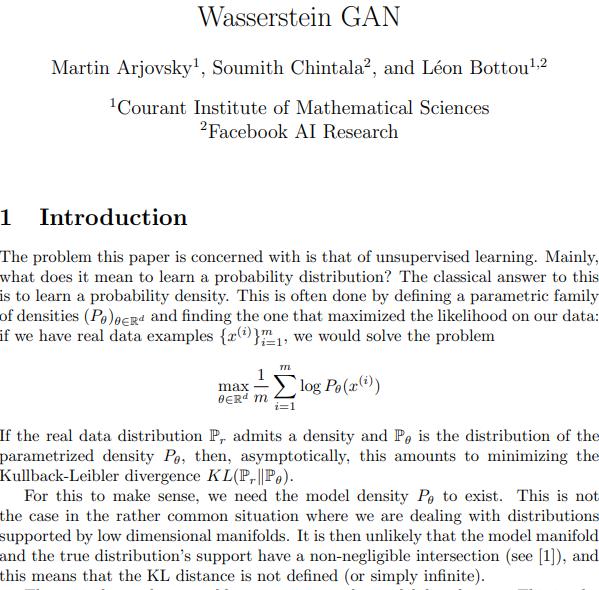 WGAN 训练更容易
