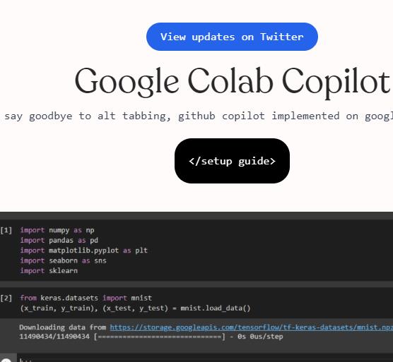 google Colab Copilot