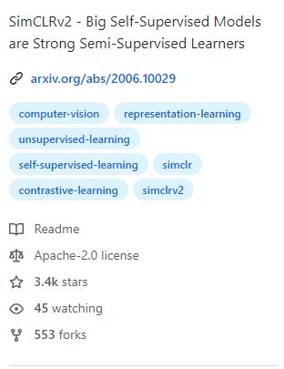 SimCLRv2 Github 代码