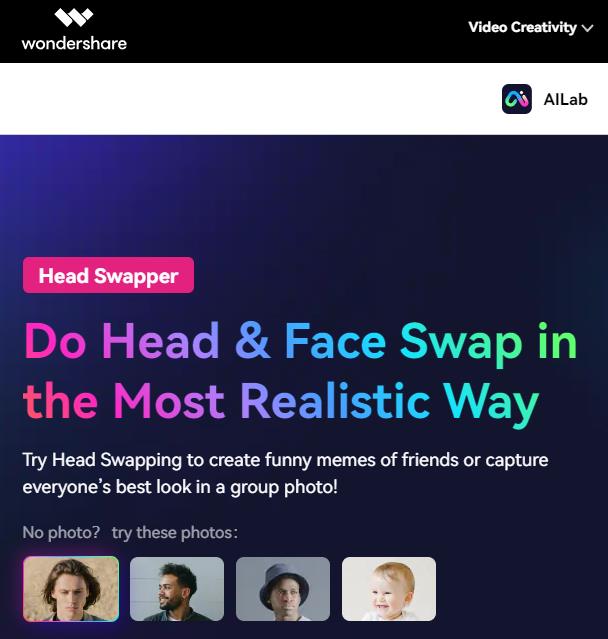 ailab 逼真的换头换脸