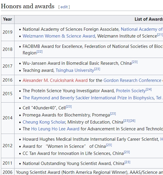 颜宁  维基百科