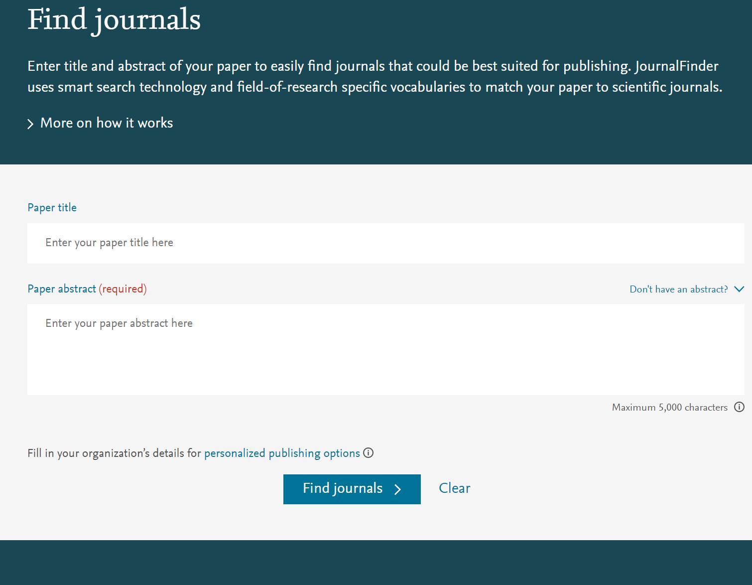 Journal Finder影响因子，拒稿率