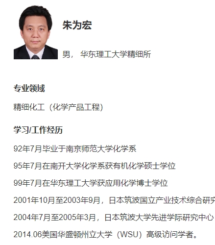 朱为宏 中国化学会
