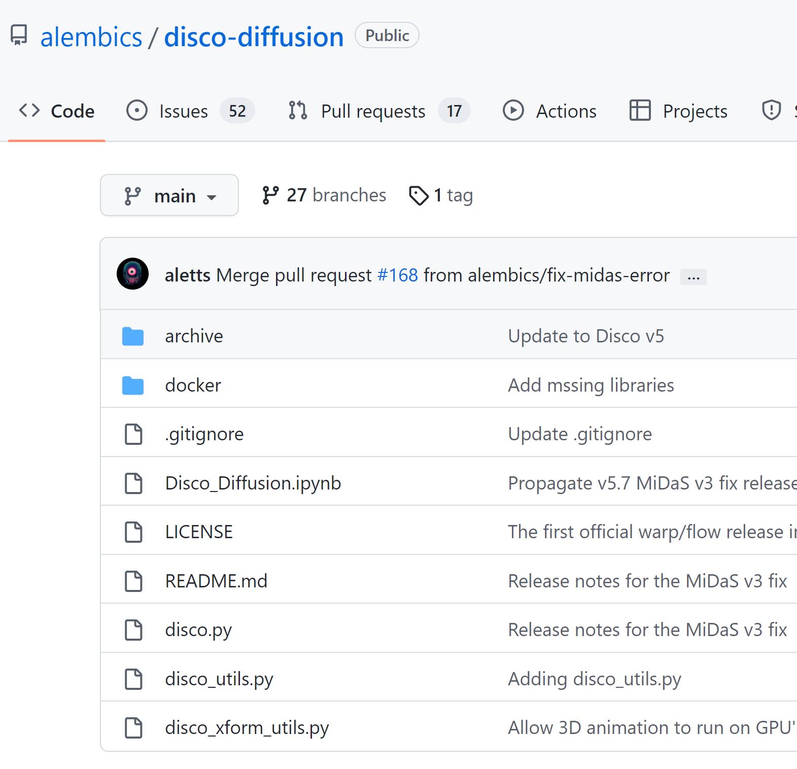 DiscoDiffusion 官方代码
