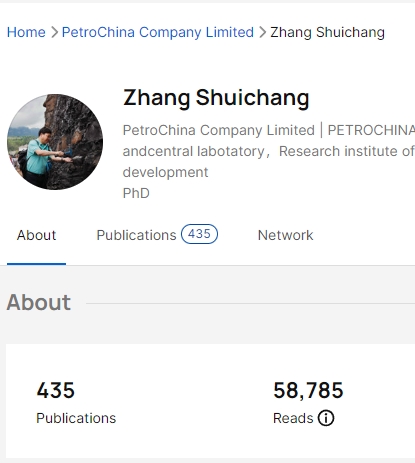 张水昌 researchgate