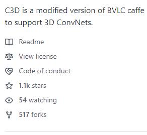 C3D  Github 代码