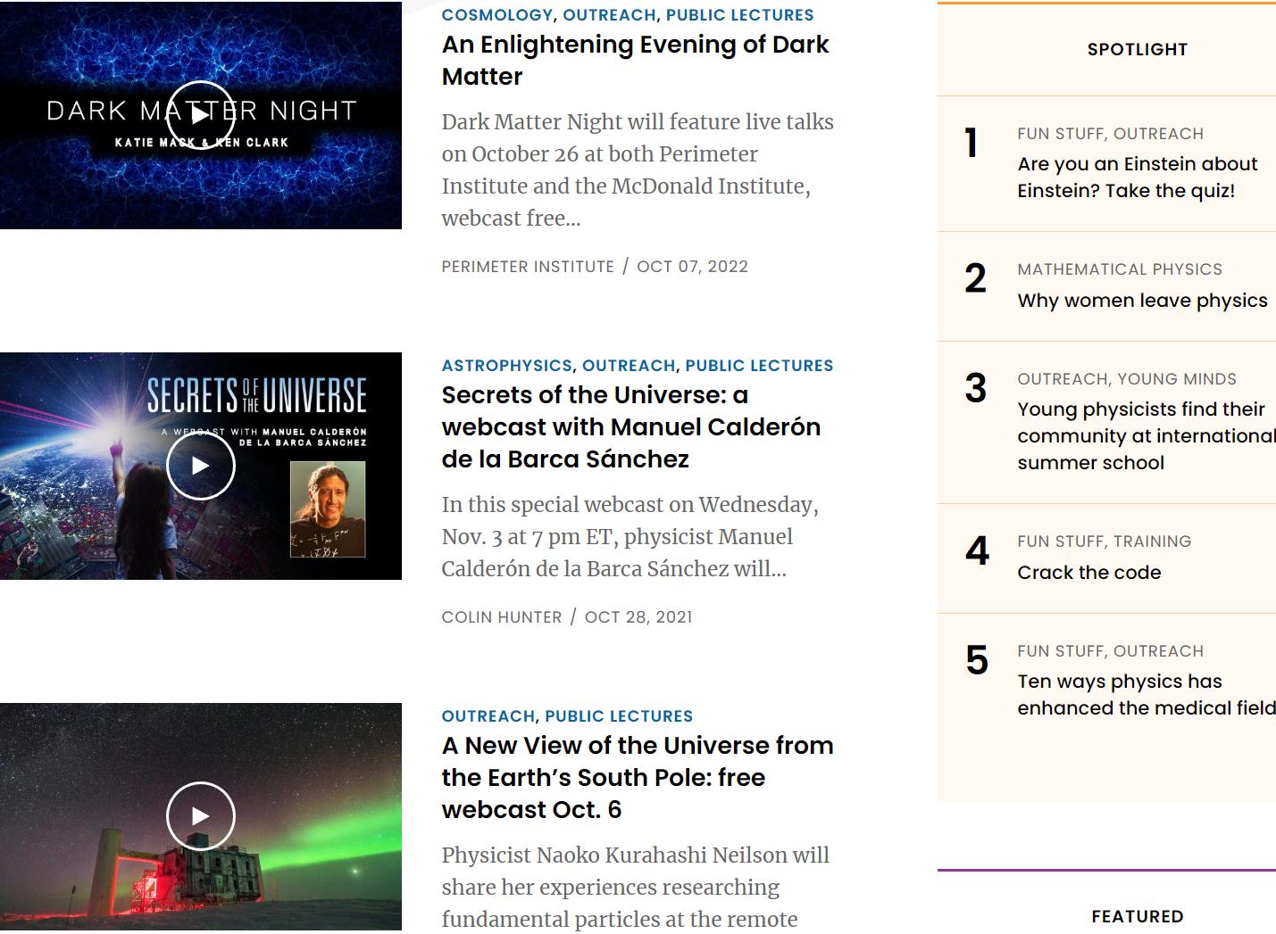 PerimeterInstitute理论物理报告