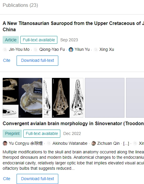 徐星  researchgate