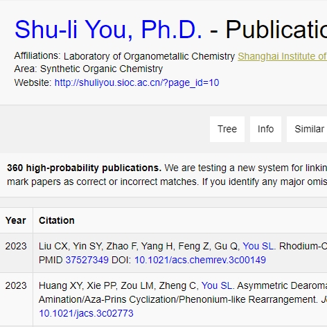 游书力 academictree 发表刊物