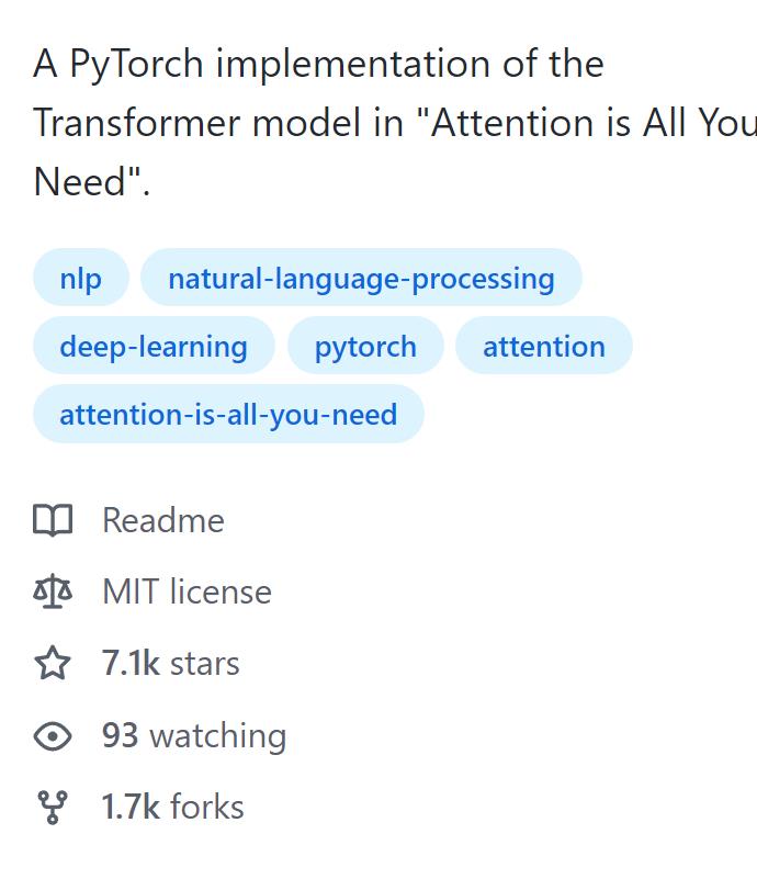 Transformer Github代码