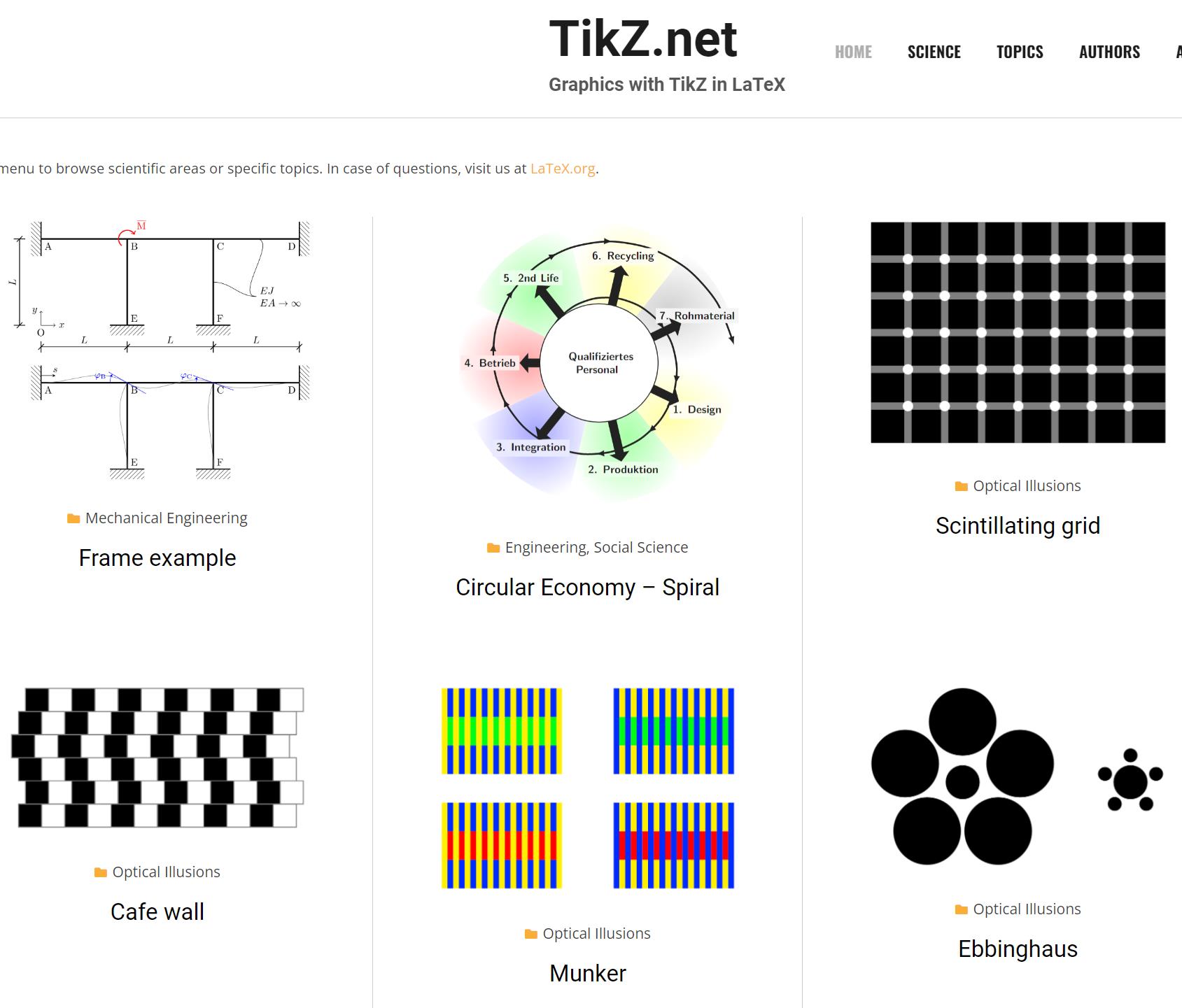 tikz latex中直接画图
