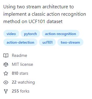 Two-stream Github代码