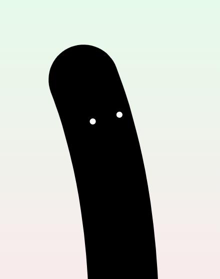 蠕虫随着鼠标摆动蹦迪