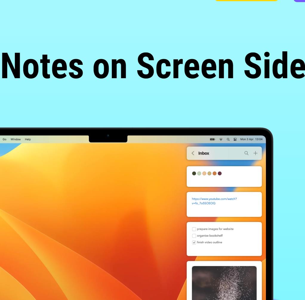 sidenotes:屏幕上加笔记贴