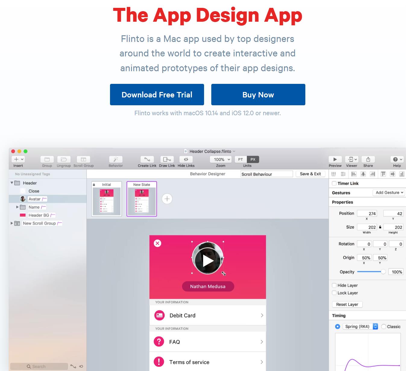 flinto-app原型设计