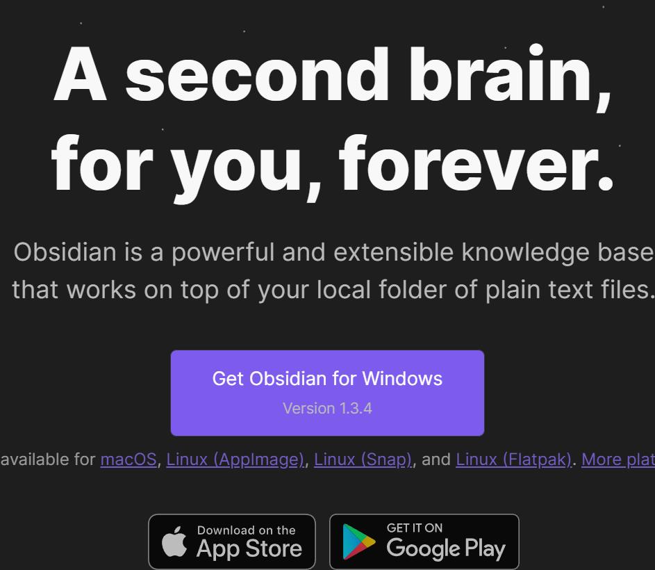 obsidian:多笔记管理,插件多