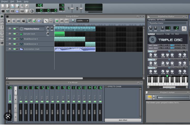 lmms-功能强大的数字音频工作站